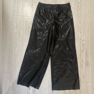 H&M faux leather pants